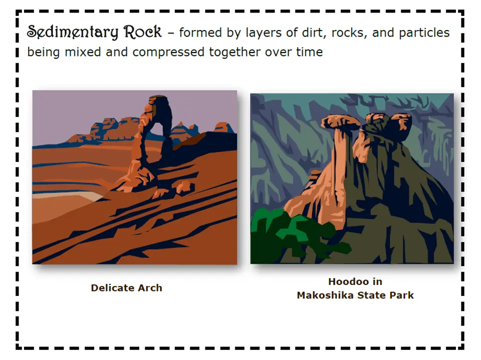 Photo: Sedimentary rock mini poster sample